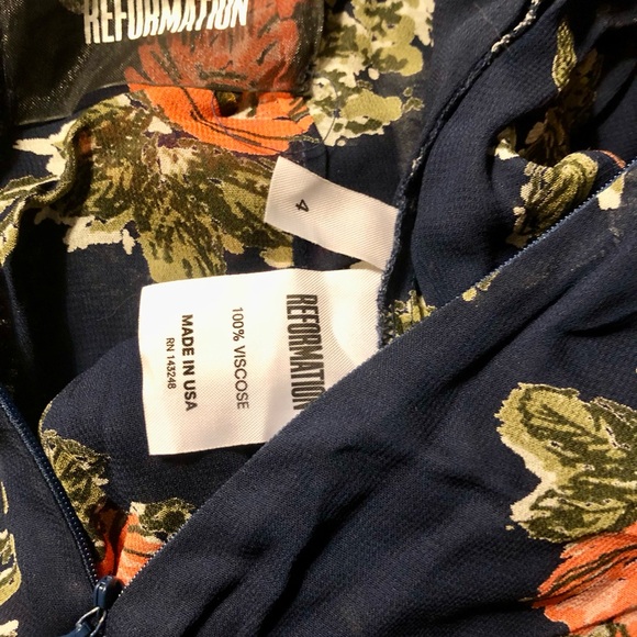 Reformation Floral V-Neck Jumpsuit - Picture 3 of 3